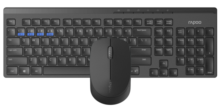 Mouse and Keyboard wireless Rapoo 8110M
